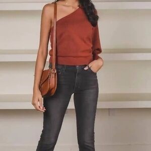 MSGM Knit Milano One Shoulder Sweater XS